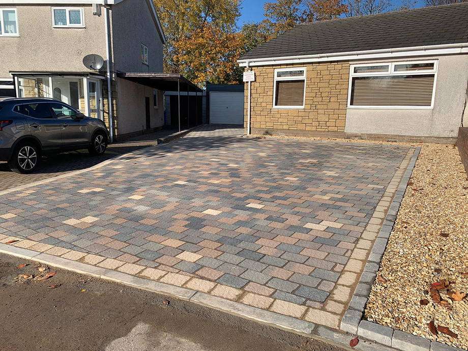 Brick Weave driveway done in Norfolk and Suffolk by Mead Contractors