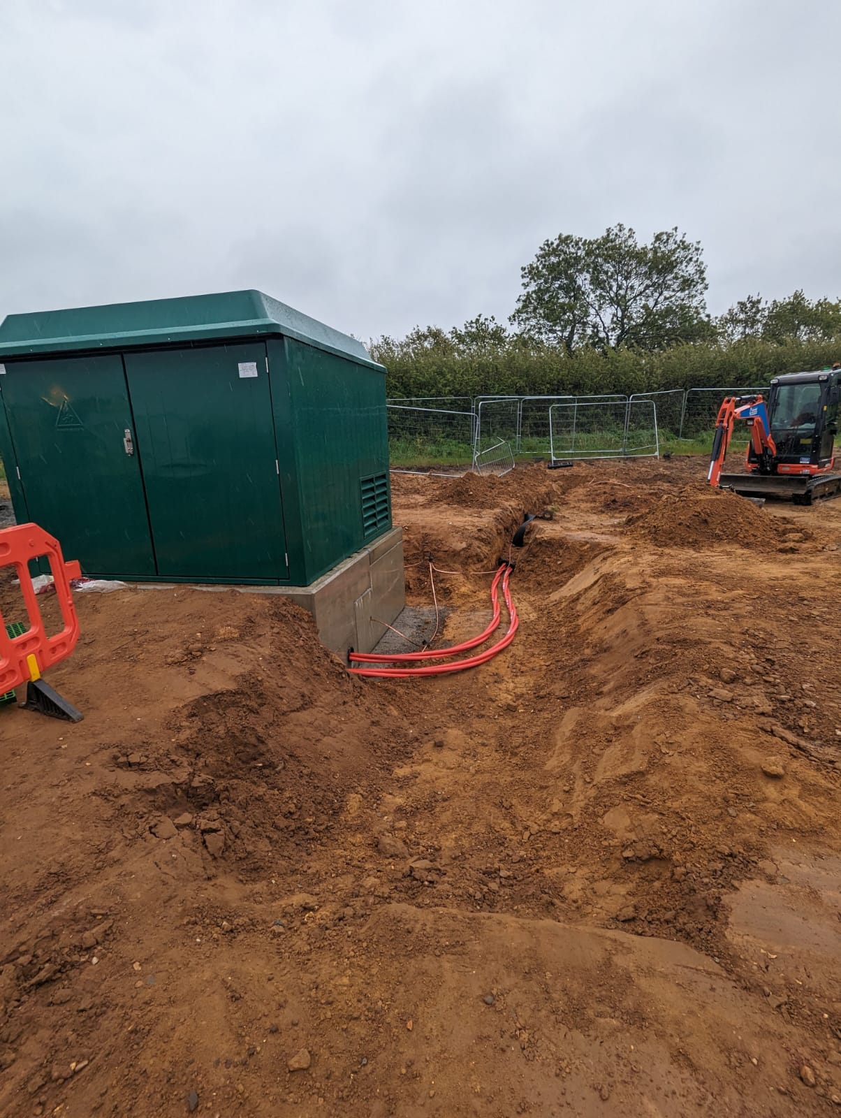Electrical Utilities sub station by mead Contractors in East Norfolk and Suffolk